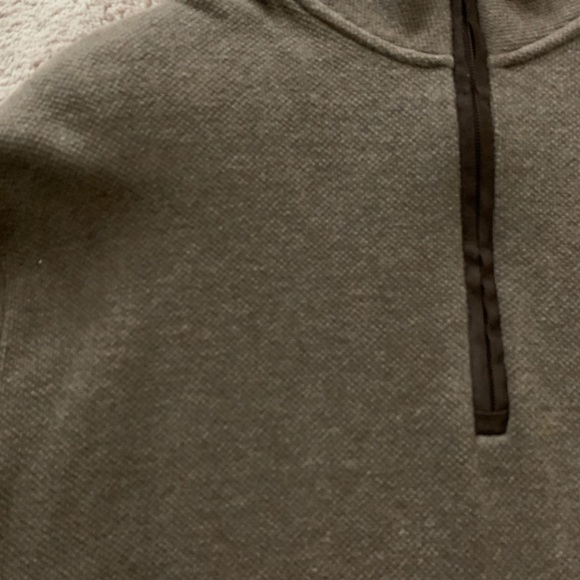 JoS. A. Bank Brown Mock Neck Quarter Zip Sweater - Picture 2 of 2